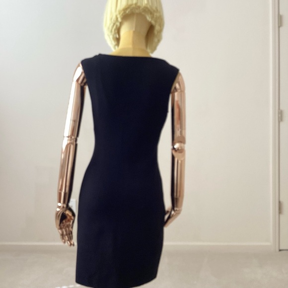 Unbranded Black Sleeveless Black Knee Length Dress SZ S - Picture 4 of 6